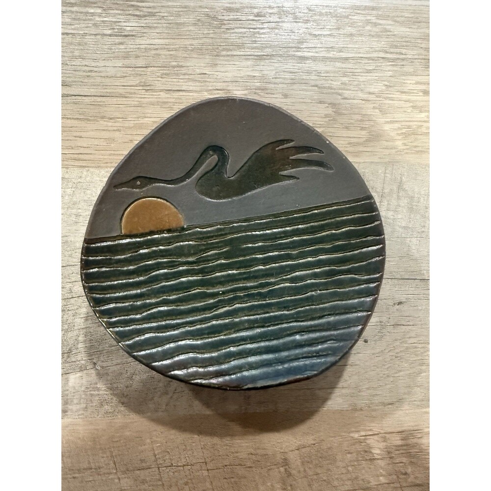 Raku Pottery Dish By Joyce E. Furney
